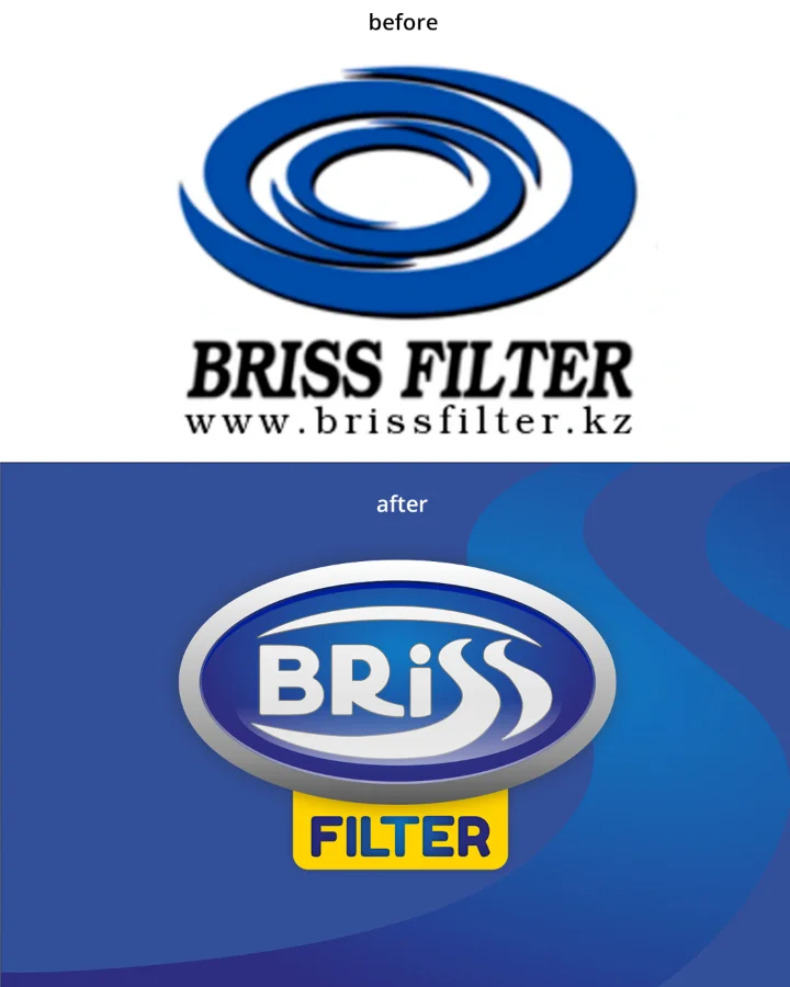 Логотип Brissfilter: было и стало